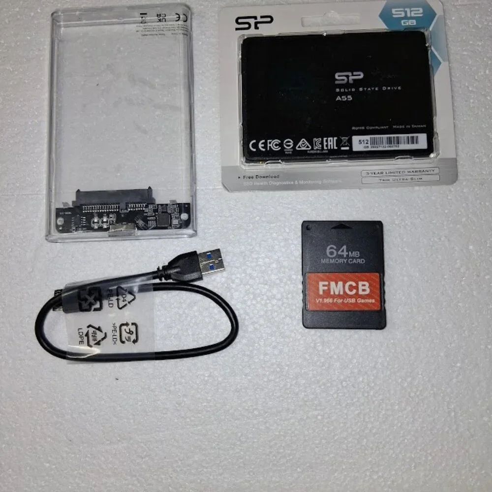 512GB, SSD for PS2 with Racing Collection